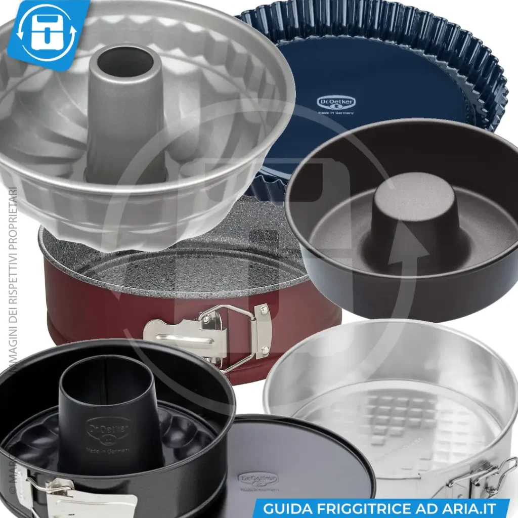 Stampi e teglie per dolci in friggitrice ad aria