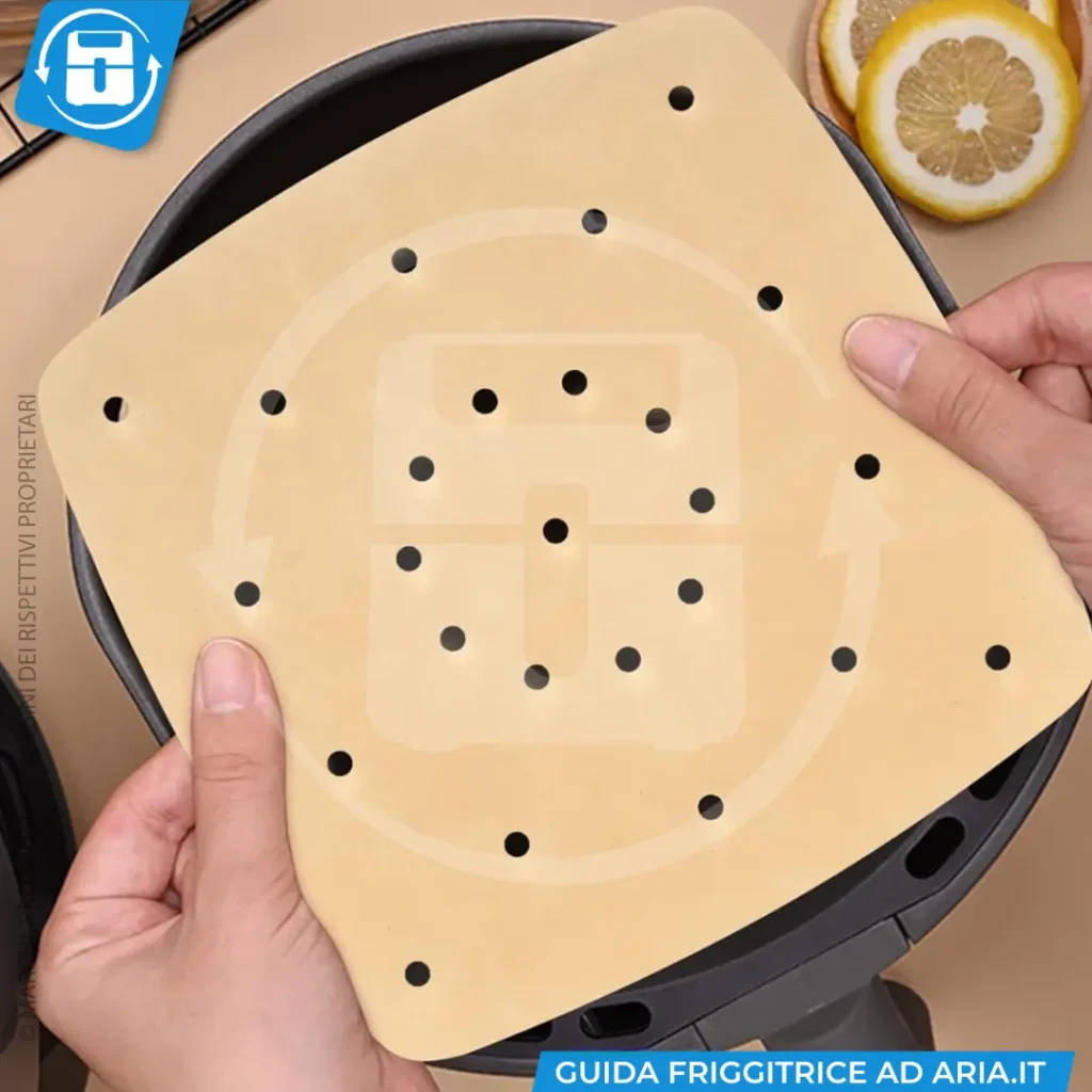 carta forno per friggitrice ad aria
