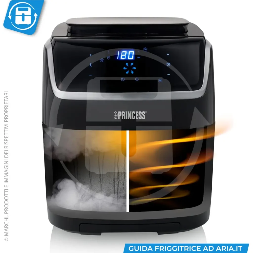 friggitrice ad aria con vapore