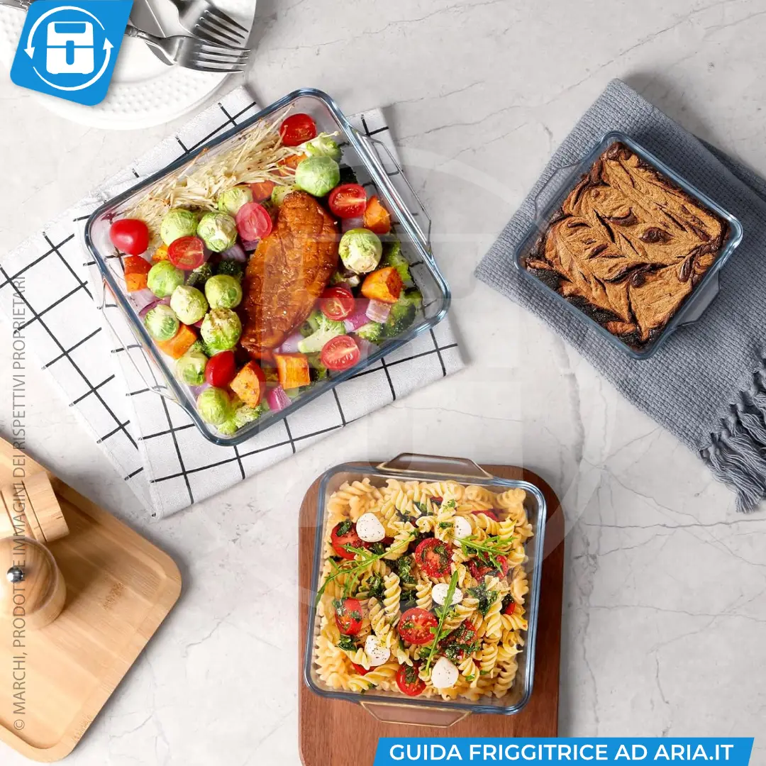 pirofile in vetro per friggitrice ad aria
