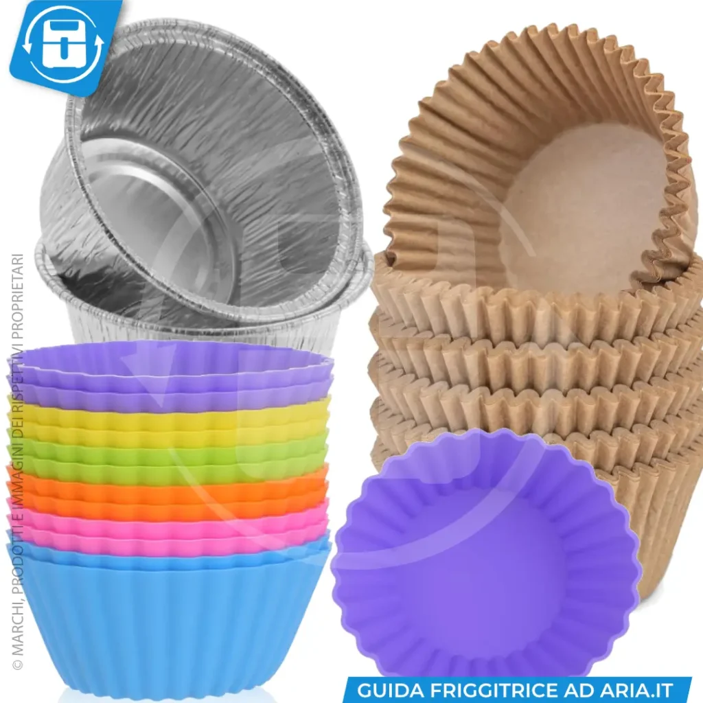 pirottini e stampi monoporzione per friggitrice ad aria