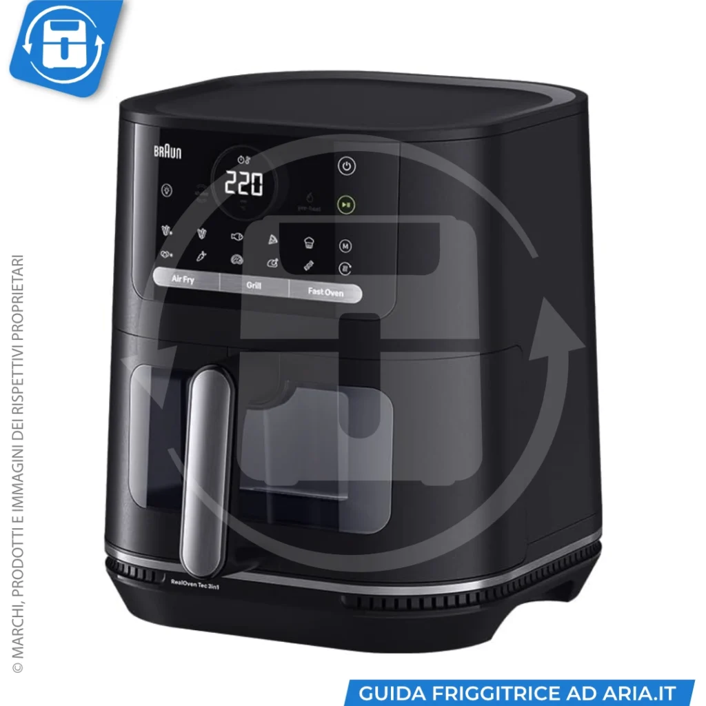 friggitrice ad aria Braun MultiFry5 HF5073IBK 6 L
