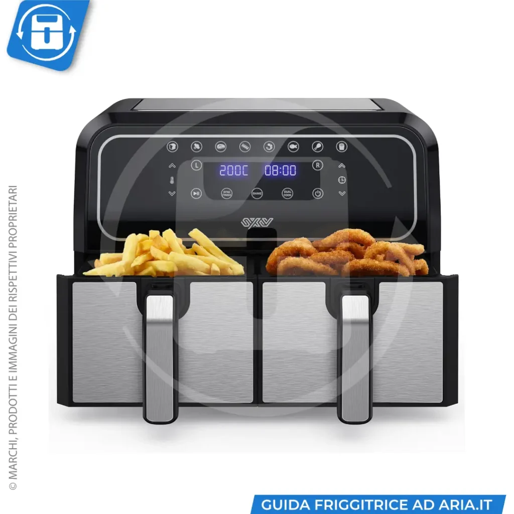 friggitrice ad aria Innsky doppio cestello IS-AF008