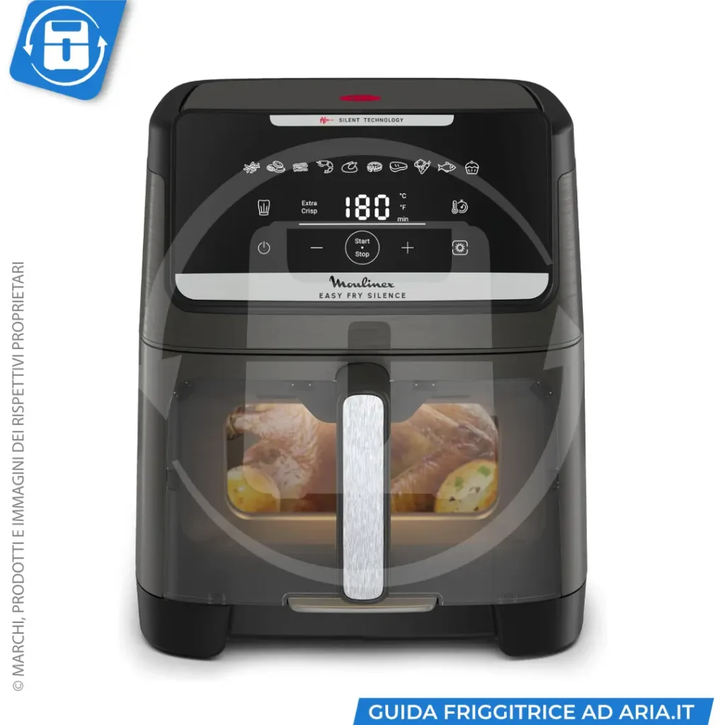 friggitrice ad aria Moulinex Easy Fry Silence 7L