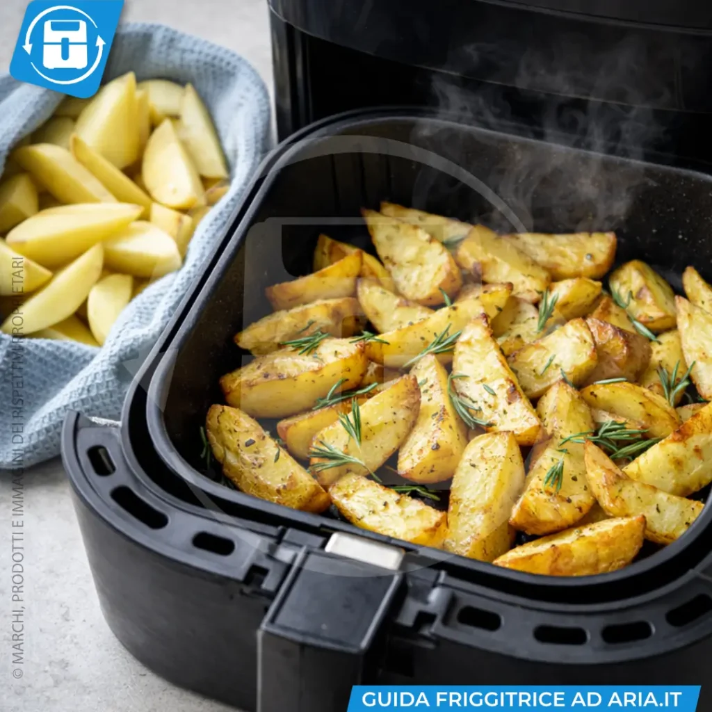 mantenere croccanti i cibi in friggitrice ad aria