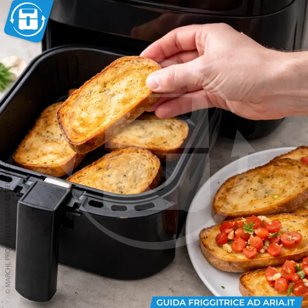 tostare il pane in friggitrice ad aria