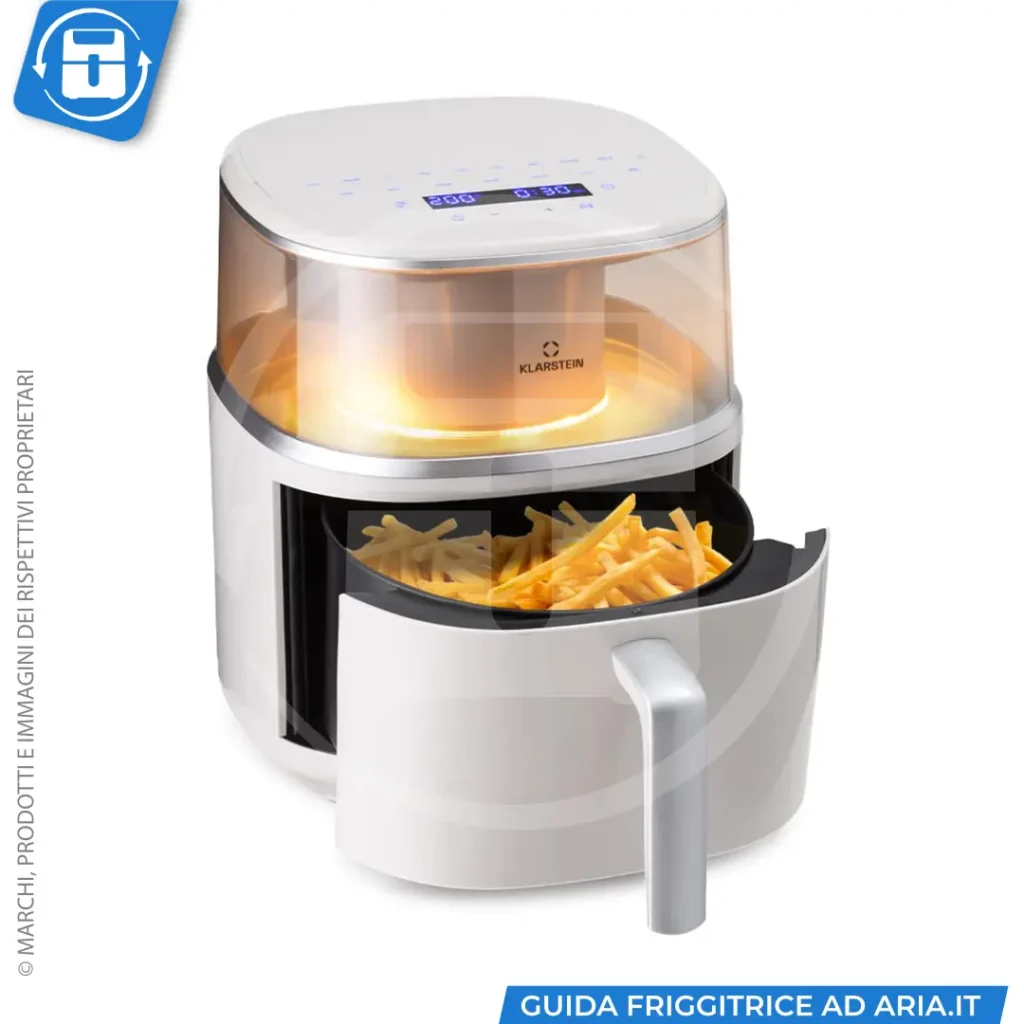 friggitrice ad aria Klarstein OV12 Air Bloom White