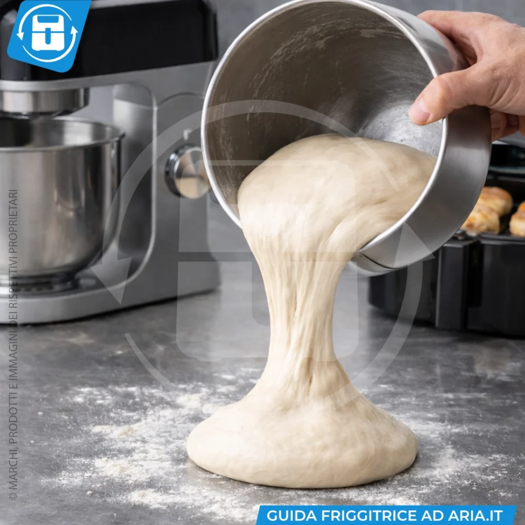 planetarie per pane, pizza e dolci in friggitrice ad aria