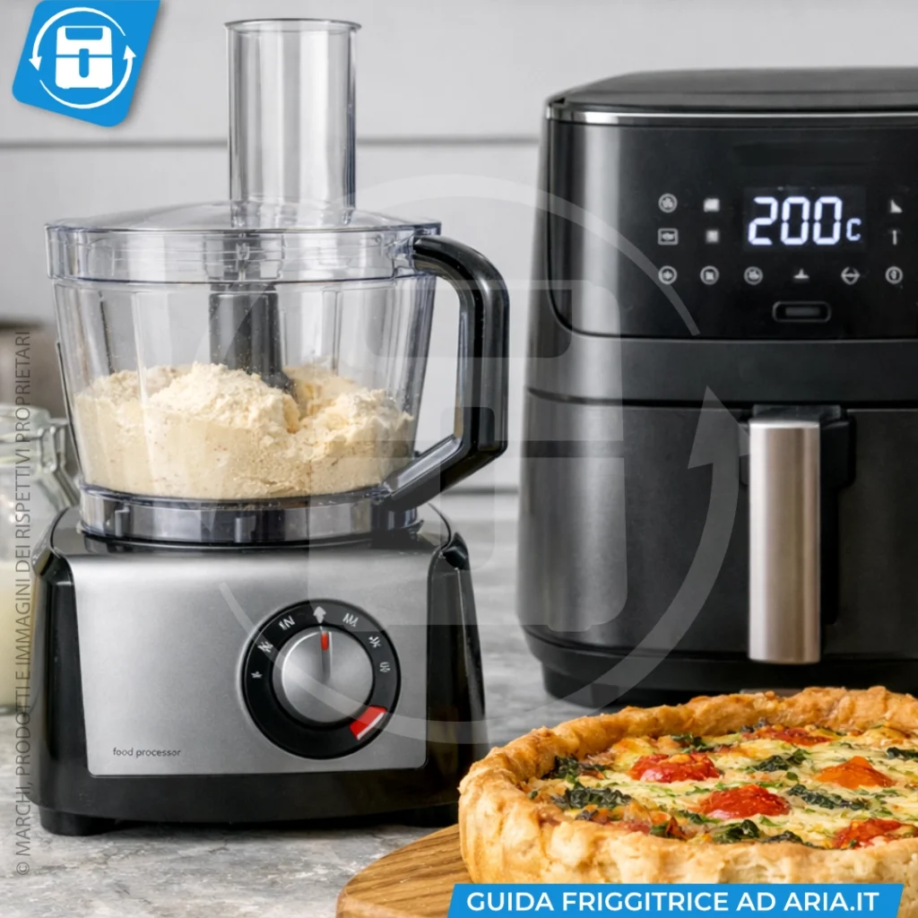 robot da cucina e friggitrice ad aria