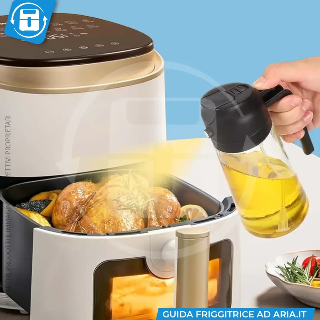 spruzzino olio per friggitrice ad aria