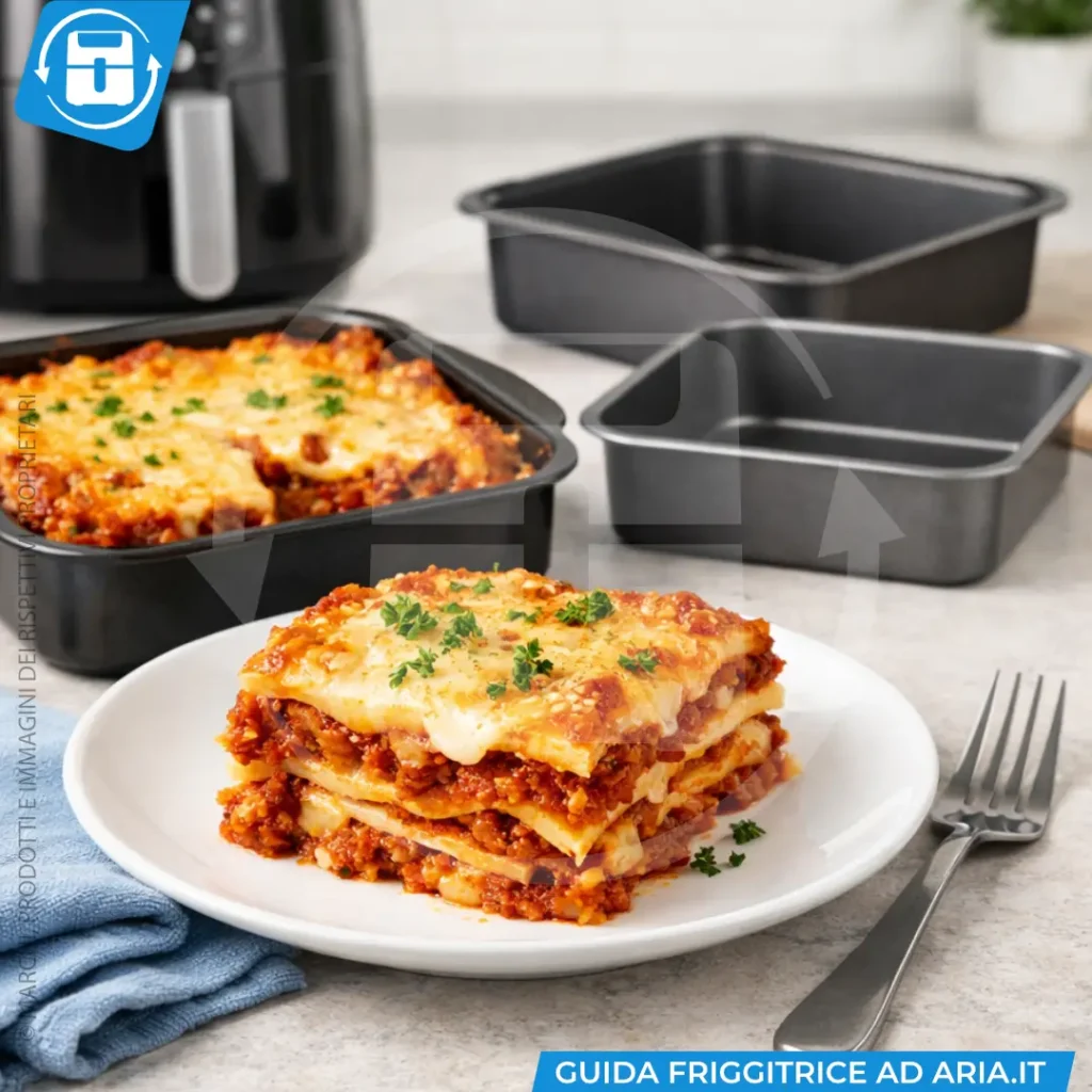stampi per lasagne in friggitrice ad aria