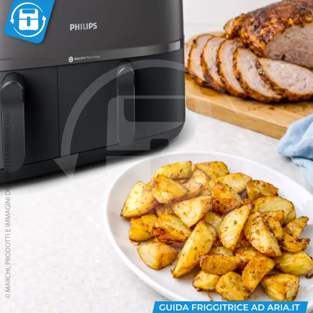 cibi croccanti nella friggitrice ad aria