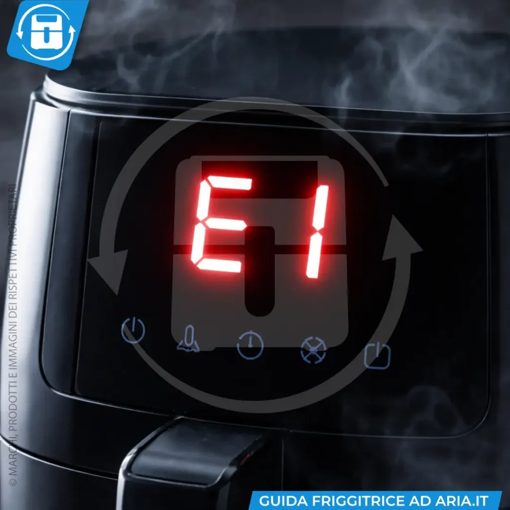 codici errore friggitrice ad aria