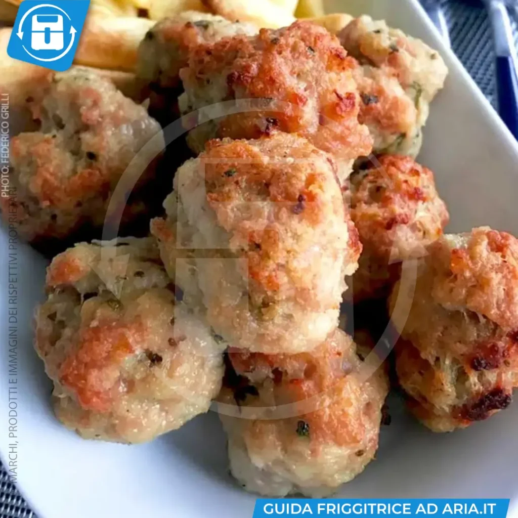 polpette in friggitrice ad aria