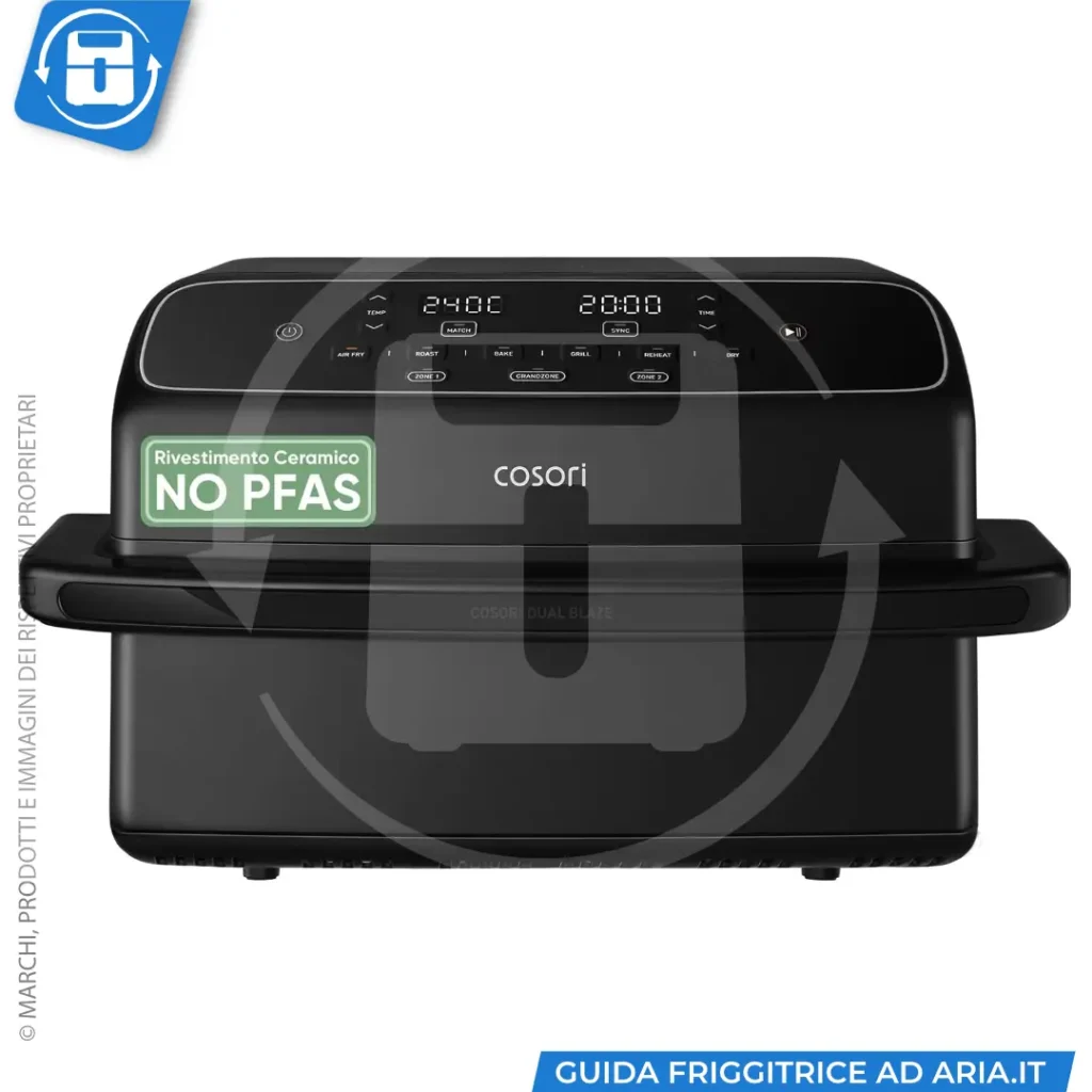 Cosori Friggitrice ad Aria Twinfry Compact 8,6 Litri,